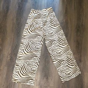 zebra print pants!!